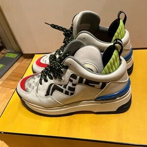 Fendi Colorful Leather Sneakers